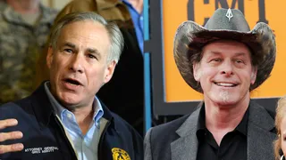 Bad Company - Texas Republican gubernatorial candidate and current attorney general Greg Abbott is under fire from liberals for inviting the controversial Ted Nugent to join him on the campaign trail. Last month the musician called Obama a &quot;subhuman mongrel.&quot;  (Photos from left: Kevork Djansezian/Getty Images, AP Photo/Evan Agostini/ File)