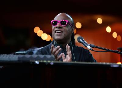 Stevie Wonder - With 22 Grammy Awards, a slew of hit records and more than five decades in the business, Stevie Wonder's voice is an unmistakable memory maker. Couples would be lucky to have him sing at their wedding.&nbsp;John Legend was lucky enough to receive the honor at his 2013 wedding, where&nbsp;Wonder performed his popular wedding song &quot;Ribbon in the Sky.&quot; Wonder also performed at Spike Lee's 1993 wedding to Tanya Lewis Lee.(Photo: Michael Kovac/Getty Images for City of Hope)