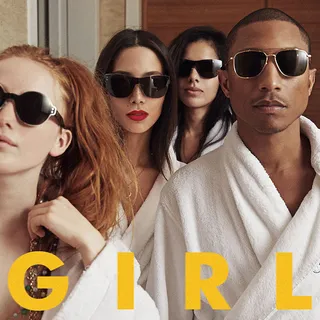 Pharrell Williams - G I R L - Skateboard P couldn’t have asked for a better introduction to his album than knocking his overplayed single “Happy” out the park late last year and through a chunk of this year. It paved the way for G I RL to reach gold status.&nbsp;(Photo: Columbia Records)