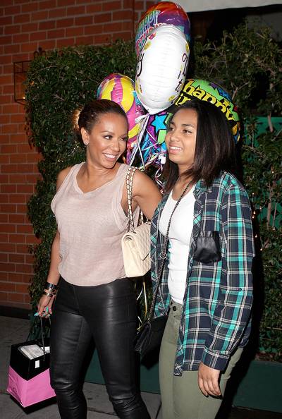 Family Time - Mel B spends some quality time with her daughter Phoenix as her eldest celebrates her 15th birthday at Mr Chow's restaurant.&nbsp;(Photo:&nbsp;MOVI Inc. / Splash News)