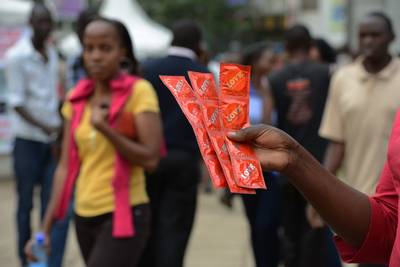 Kenyan Woman Launches Condom Delivery Service - Faith Ndiwa, a Kenya businesswoman, has launched a condom delivery service for people too embarrassed to buy them. She had friends who died from AIDS, who she said had “shied off buying condoms,” according to the BBC. The business launched in early February and already has 4,000 clients.&nbsp;(Photo: SIMON MAINA/AFP/Getty Images)