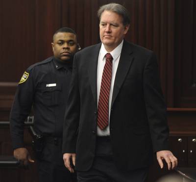 Michael Dunn Convicted on Three Charges - Michael Dunn was convicted Saturday, Feb. 15, of three counts of attempted second-degree murder. A mistrial was declared on the first-degree murder charge in the killing of Davis after the jury couldn't agree on it.(Photo: /The Florida Times-Union, Bob Mack, Pool)&nbsp;&nbsp;