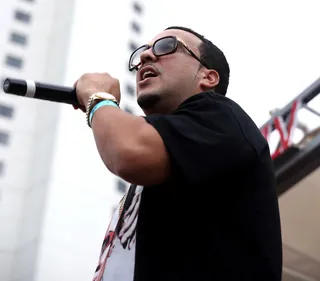 "Stay Schemin'" - Rick Ross Feat. French Montana and Diddy - French can't lose when he links with Rick Ross and Drake. Jumping on Rozay's "Stay Schemin'" pushed him that much further into the rap spotlight. Even with Drizzy's cleverly-crafted "You wasn't with me when I was shooting in the gym" line, Montana's verse lands its own catchy lyric: "Dwight Howard in the post dog."&nbsp;(Photo: Judy Eddy/WENN.com)