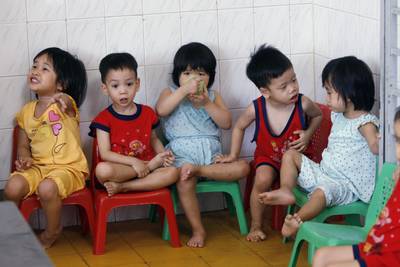 Vietnam - The U.S. stopped accepting adoptions from Vietnam in 2008 following an investigation into allegations of baby-selling and kidnapping. Adoption lobby groups and senators have been calling for an end to this ban. (Photo: HOANG DINH NAM/AFP/Getty Images)
