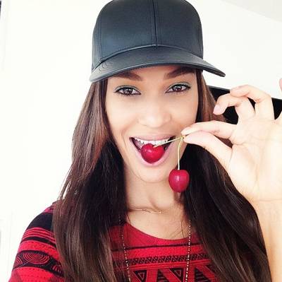 Joan Smalls - The runway queen goes crazy for cherries, which are naturally low-calorie and full of B vitamins to help speed up the metabolism and convert food into energy. No wonder why she looks so fab!  (Photo: Courtesy Instagram via Joan Smalls)