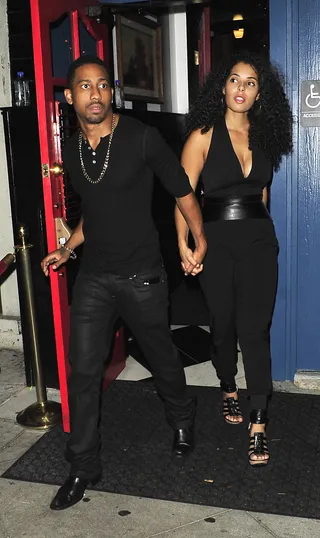 Me and My Boo - Actor/comedian Brandon T. Jackson holds hands with his girlfriend as he leaves Hollywood hotspot Hooray Henry's Nightclub.(Photo: Mr Photoman / Splash News)