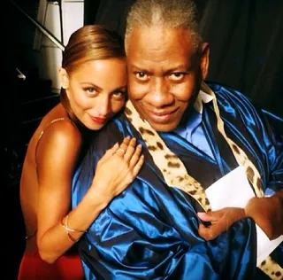 André Leon Talley - Too sweet! The fashion great cozies up with Nicole Richie at an event.  (Photo: Nicole Richie via Instagram)