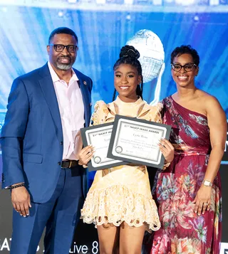 Actress Lyric Ross with Derrick Johnson and Karen Boykin-Towns - (Photo: Gip III/Courtesy of the NAACP)