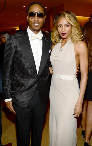 Into the Future – January 24, 2013&nbsp; - Always a private person, it was a surprise when Ciara's boyfriend confirmed their relationship status back in January. The loving couple is so serious that they've actually tatted each other's initials on their ring fingers.&nbsp; (Photo: Larry Busacca/Getty Images for NARAS)