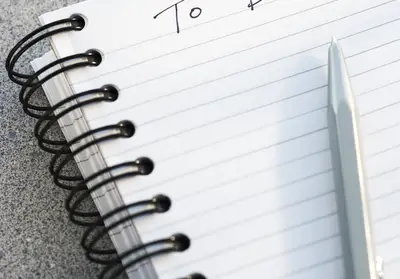 Make a To-Do List - When taking on the responsibility of larger projects, try breaking things down into smaller, less intimidating pieces that are easier to accomplish. A to-do list is a simple way to manage the needed steps, but the key is to make a list and stick to it.  (Photo: Tom Grill/Getty Images)
