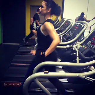 Mya @kissmya - The treadmill doesn't look so dreadful if you ran a few laps like this. R&amp;B singer Mya shows us an unconventional way to work on our cardio. (Photo: Instagram via Mya)