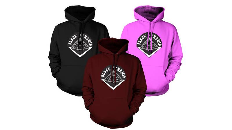 Black pyramid outlet hoodie chris brown