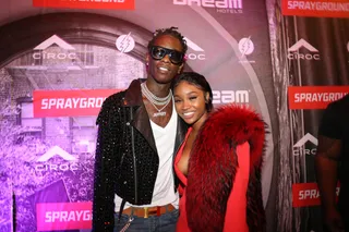 Bae Goals - Young Thug is pretty hush hush about his life for the most part. But lately he's been revealing more and more about his love for his fiancée Jerrika Karlae, whom he got engaged to in April. His charming ways finally swept her off her feet and they started falling for one another quickly. (Photo: Johnny Nunez/WireImage)&nbsp;