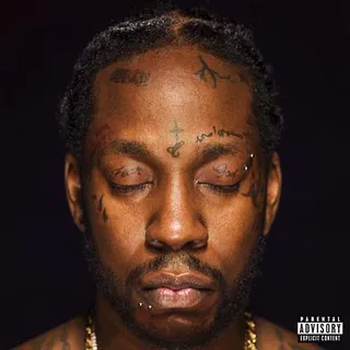 2 Chainz and Lil Wayne -- ColleGrove (2016) - Watch out lil b*tch! Jonathan Mannion is showing off in a big way with the cover art of Lil Wayne’s face tats on 2 Chainz’ head - genius! (Photo: Def Jam Recordings)