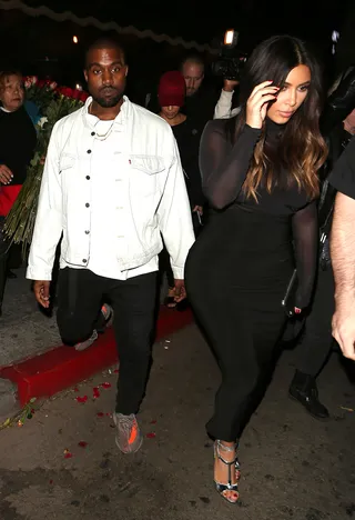 Couple's Night - Kim Kardashian and Kanye West were spotted leaving Warwick Night Club in West Hollywood together.&nbsp;(Photo: Photographer Group / Splash News)