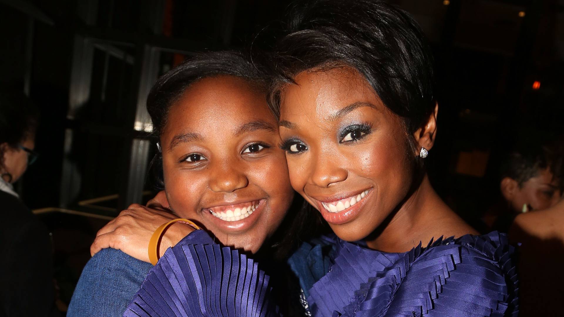 Sy'rai Iman Smith and mother Brandy Norwood pose at the Opening Night After Party for Brandy's debut in "Chicago" on Broadway at David Burke fabrick on April 30, 2015 in New York City. 
