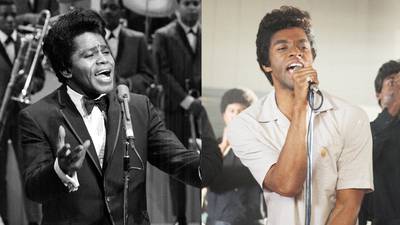 Get on Up - The life story of the Godfather of Soul, James Brown, hit theaters Aug. 1, 2014, with&nbsp;Chadwick Boseman&nbsp;cast in the starring role alongside Viola Davis, Octavia Spencer&nbsp;and more. It opened in third place at the box office, grossing more than its $30 million budget. Say it loud,&nbsp;&quot;Black and proud.&quot;(Photos from left: CBS /Landov, Universal Pictures)