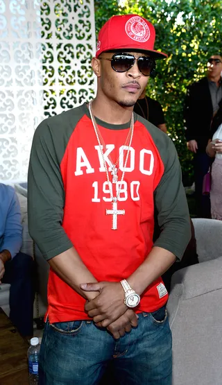 T.I. - Tip's&nbsp;No Mercy hit stores in 2010 after his return to prison. The album went through some last minute changes, which included the title. The project was to be called King Uncaged until he violated his probation.(Photo: Larry Busacca/Getty Images)