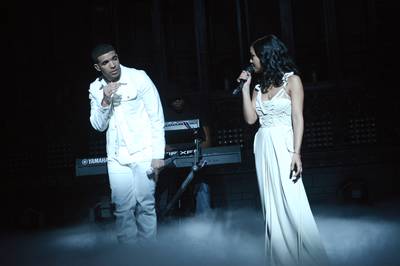 Would You Like a Tour? - Not only did&nbsp;Drake&nbsp;host and act on SNL in January, he also brought out Jhené Aiko for a performance of their Nothing Was the Same song, &quot;From Time.&quot; She joined him again in concert for his Would You Like a Tour? which kicked off in 2013.(Photo: Dana Edelson/NBC/NBCU Photo Bank via Getty Images)