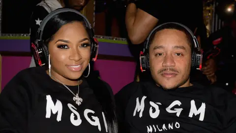 Toya Wright and Robert "Red" Rushing attend Tammy Rivera private album listening party at Lips on February 18, 2020 in Atlanta, Georgia.
