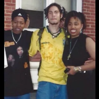 DJ Drama @djdrama - You know this is a throwback since DJ Drama is rocking dreads.  &quot;#TBT&nbsp;90's... West Philly.... Bahamadia(h) | Dram | my sister Aishah. Shout to tha bottom!&quot;   (Photo: DJ Drama via Instagram)