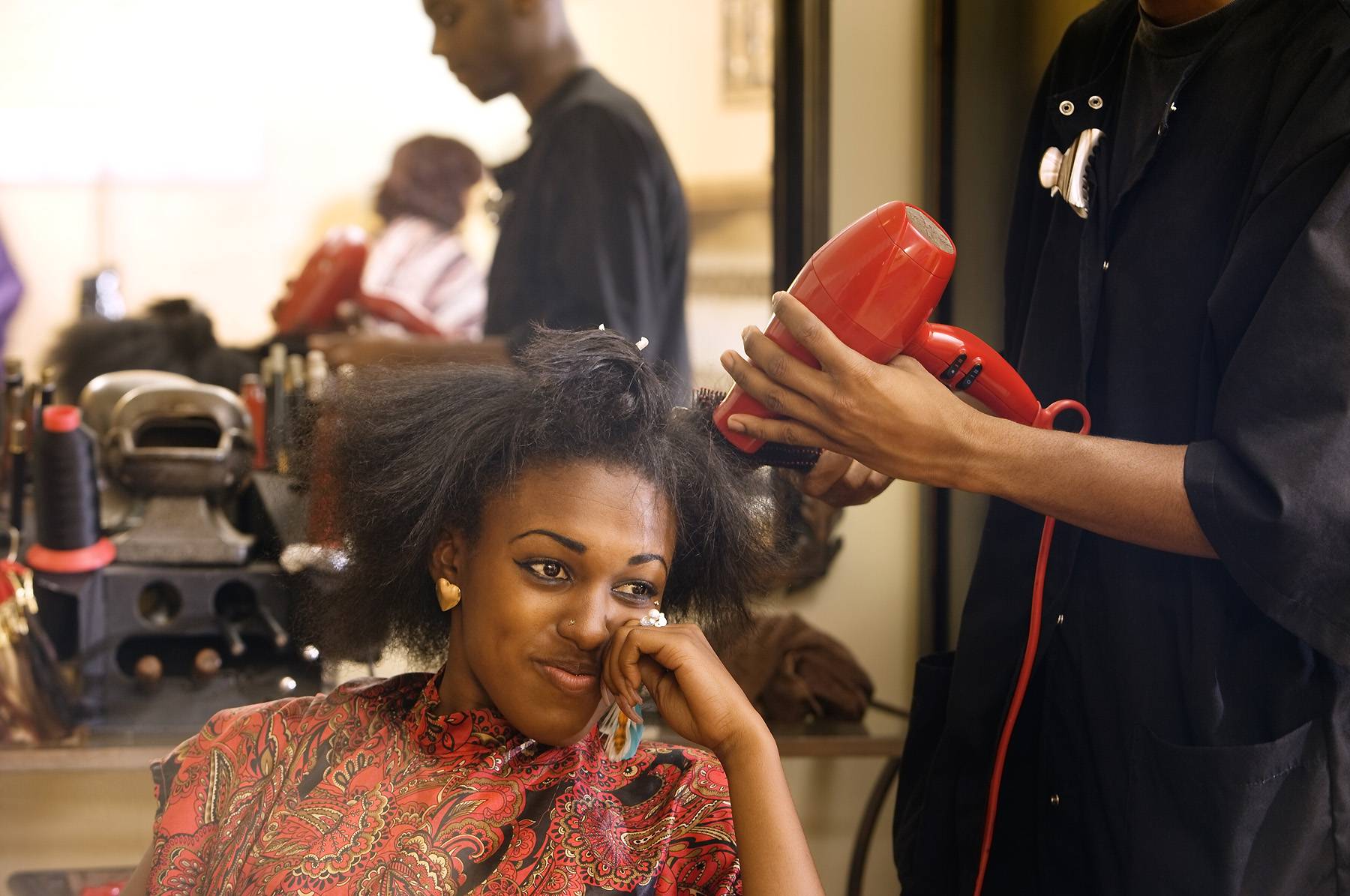 woman at hair salon