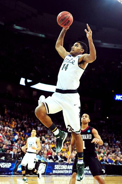 11. Denver Nuggets—Gary Harris (Michigan State) - What's there not to like about Michigan State's&nbsp;Gary Harris? Not only does the kid have range all over the court, but he's a lockdown defender who takes pride in shutting down his opponents. Denver would be getting a winner here.(Photo: Steve Dykes/Getty Images)