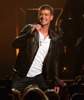 &quot;Get Her Back&quot; - Sparse guitar strums backed by a hefty wah-wah and keyboard rhythms color Thicke's&nbsp;message of doing what he has to do get Paula back. Is it enough to win back his former lady? Only time will tell.&nbsp;  &nbsp;(Photo: Ethan Miller/Getty Images)