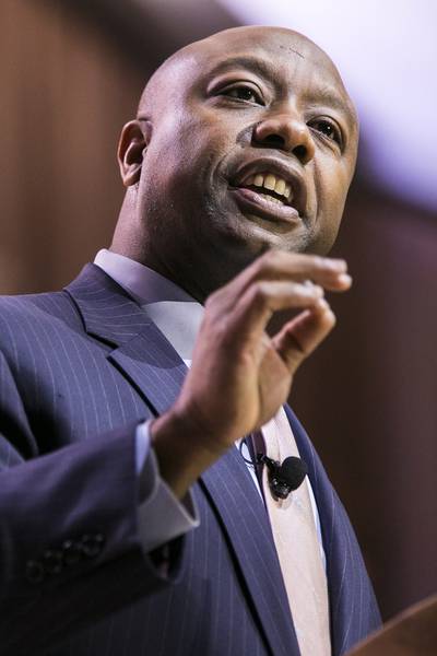 Sen. Tim Scott (R-South Carolina)&nbsp; - As this long and complicated process continues, let us not forget that at its core, a family and community has lost a young man – Michael Brown. My thoughts and prayers are with his parents and those who loved him as they grieve their loss. And while I know their loss is heightened by many unanswered questions surrounding his death last August, I hope that good can come out of this tragic situation.”  (Photo: T.J. Kirkpatrick/Corbis)