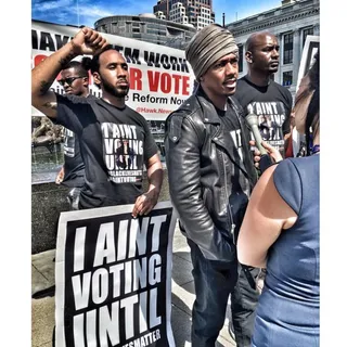 Nick Cannon - Nick Cannon led a Black Lives Matter protest at this year’s Republican National Convention in Cleveland, Ohio. Using his celeb platform, he set an example for people who want to be active in making change happen.&nbsp;(Photo: Nick Cannon via Instagram)