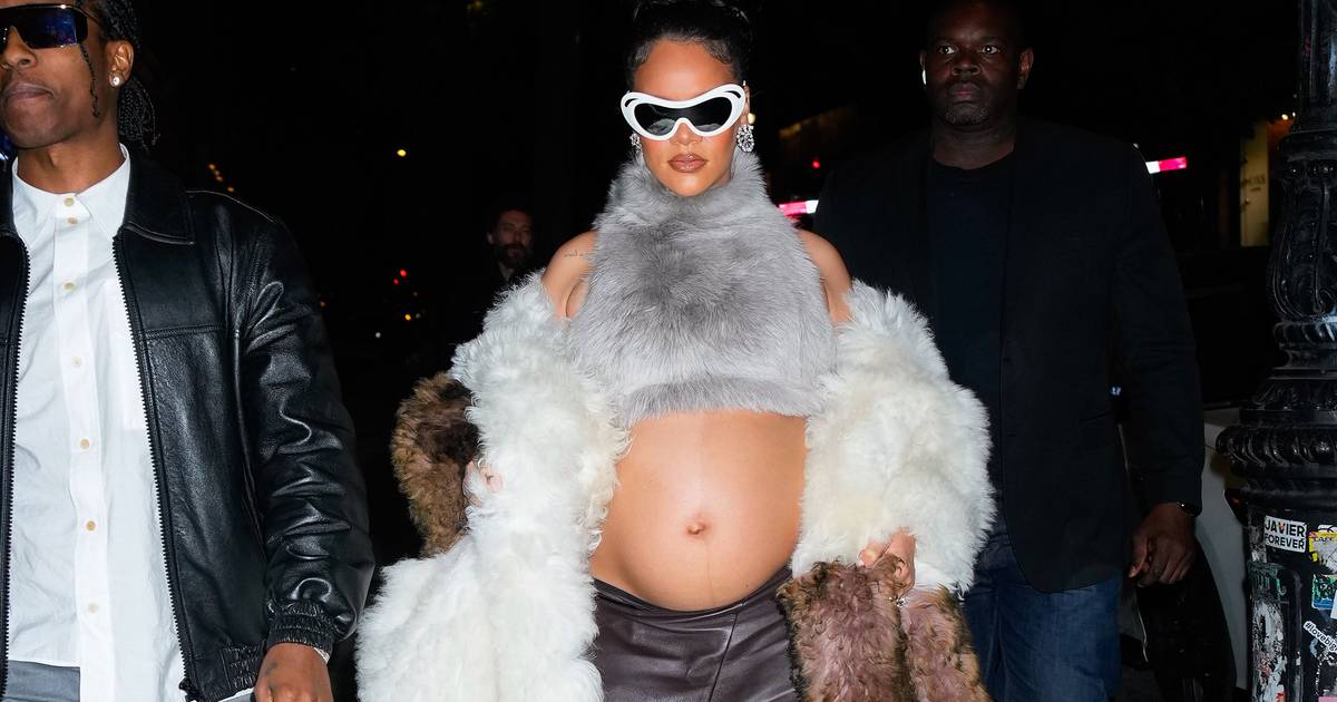 Rihanna: Expectant Mom Beats The Heat In Barbados In Crop Top, Denim ...