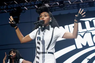 Electric Lady - Janelle Monáe brought her signature spunk onstage at 11th Annual Jazz in the Gardens Music Festival in Miami.(Photo: Mychal Watts/Getty Images for Jazz in the Gardens)