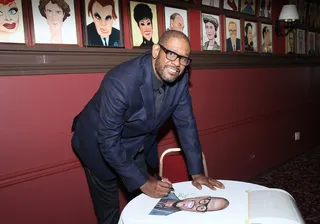 Sign Off - Forest Whitaker had his portrait unveiled at Sardi's Theatre District eatery in New York.(Photo: Joseph Marzullo/WENN.com)