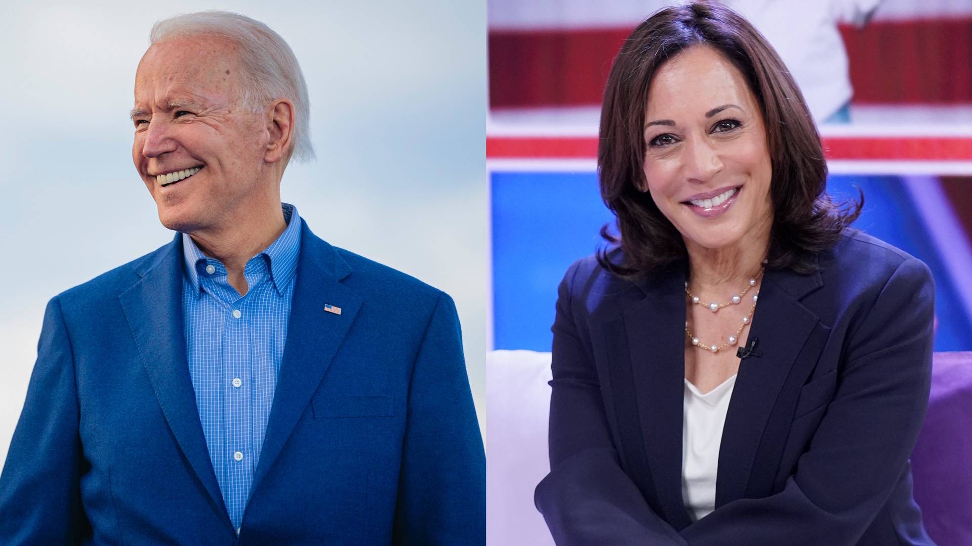 Joe Biden and Kamala Harris on BET Buzz 2020.