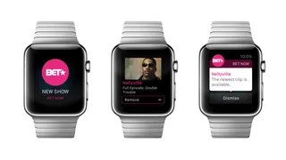 BET App for Apple Watch - Just a coupe of months ago, Apple released their newest revolutionary device, the Apple Watch, and now BET's got you covered...on your wrist! The BET Now app is the perfect accessory to keep you up-to-date on your favorite BET original shows and news, so make sure you cop it!(Photo: Apple/BET)