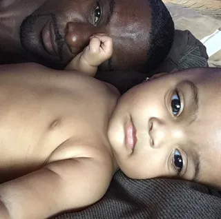 Lance Gross and Berkeley Brynn Gross - We can’t even deal with this candid moment between this actor dad and his lil’ cutie. All. The. Feels. (Photo: Lance Gross via Instagram)