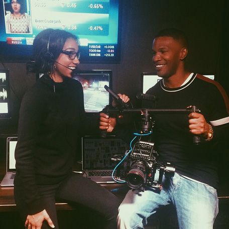 Jamie Foxx and Corinne Foxx - Corinne may be pursuing a modeling and acting career of her own, but she still loves hanging on set with her actor-singer-comedian father. She may be grown up, but she'll always be daddy's little muse. (Photo: Corinne Foxx via Instagram)