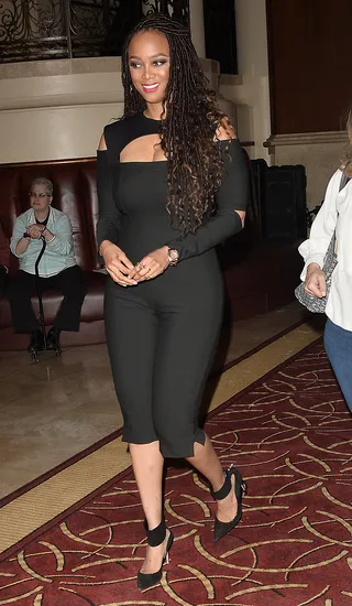 New Look - Tyra Banks made a gorgeous appearance at the Simply Stylist LA Conference.&nbsp;(Photo: Startrek / Splash News)