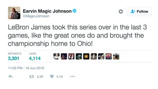 Magic Johnson - @MagicJohnson(Photo: Magic Johnson via Twitter)&nbsp;
