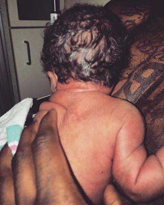 Welcome to Motherhood - Teyana Taylor and Iman Shumpert welcomed a new baby girl to the world this week. Delivering in her bathroom in the wee hours of the morning, Teyana pushed while her fiancé helped, catching the baby in his bare hands. A huge congrats to the new parents!&nbsp;(Photo: Teyana Taylor via Instagram)