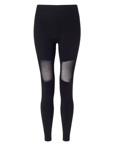 Varley Sycamore Black Compression Tight ($110) - The front and back sheer mesh panels on these leggings elevate them to new (sexy) fashion heights.&nbsp;(Photo: Varley)