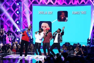 85South and DC Young Fly perform during the ceremony.&nbsp; - (Photo: Bennett Raglin/Getty Images for BET)&nbsp;