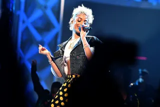 DaniLeigh takes the stage for a live performance. - (Photo: Marcus Ingram/Getty Images for BET)&nbsp;
