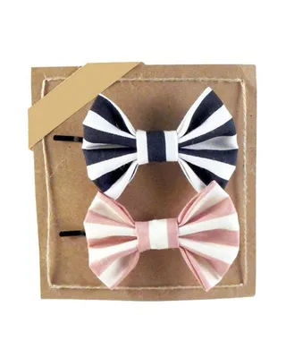 Freena Hair Bows - Rock these nautical bobby-pin hair bows together or separately. They’re perfect for any age!  (Photo: Blue Fly)