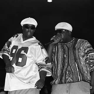 Diddy with late friend and rapper Notorious B.I.G.