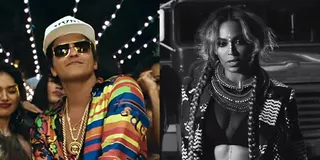 Video of the Year Award (Tie) – Beyoncé for 'Sorry' and Bruno Mars for '24K Magic' - (Photos from Left: Atlantic Records, Parkwood Entertainment LLC, Columbia Records)