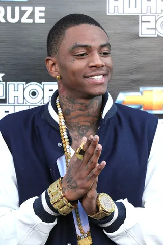 Soulja Boy (@souljaboy) - Soulja Boy is modest enough to take advice from his elders.TWEET: "Sitting down with @iamsteveharvey picking up knowledge and learning a lot of good things." (Photo: Ben Hider/PictureGroup)