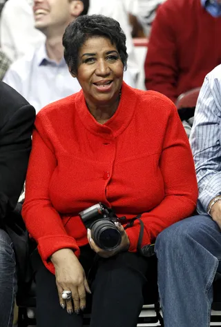 Aretha Franklin on chances of Halle Berry starring in her biopic - &quot;I just saw her at the curtain of Oprah’s farewell event and she let me know that she still wants to play the role.&quot;&nbsp;(Photo credit: Kamil Krzaczynski/INFphoto.com)