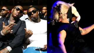 Pucker Up - Throughout the years, kissing, by Hollywood's standards, has become the new handshake. Sometimes, though, a simple smooch can turn into a tabloid moment. From&nbsp;Birdman and Lil' Wayne to Drake and Madonna, here are kisses that the world never saw coming.— By Moriba Cummings(Photos from left: Neilson Barnard/Getty Images for BMI, Christopher Polk/Getty Images for Coachella)