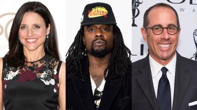 The Mixtape About Nothing, Wale featuring the cast of Seinfeld - Wale&nbsp;has reportedly seen every episode of&nbsp;Seinfeld, and it was evident in one of his earliest projects,&nbsp;Mixtape About Nothing, which featured clips from the show and a special guest appearance by one of the sitcom's stars,&nbsp;Julia Louis-Dreyfus.(Photos from left:&nbsp;&nbsp;Frederick M. Brown/Getty Images,&nbsp;Frazer Harrison/Getty Images,&nbsp;Dave Kotinsky/Getty Images)